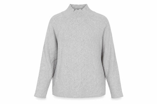Marks & Spencer Women's Grey Mock Neck Jumper Size 16