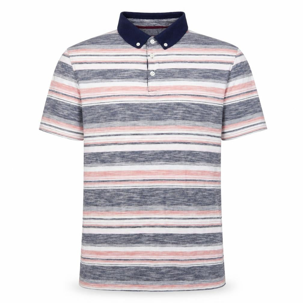 Linea Men's Multicoloured Striped Polo Shirt M