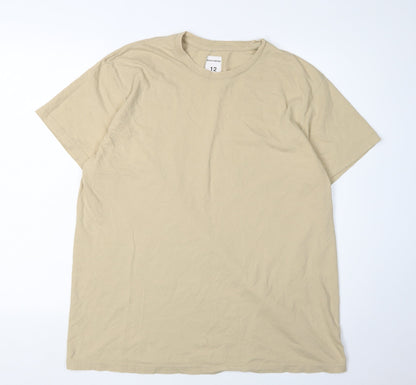 MissyEmpire Women's Beige T-Shirt Size 12