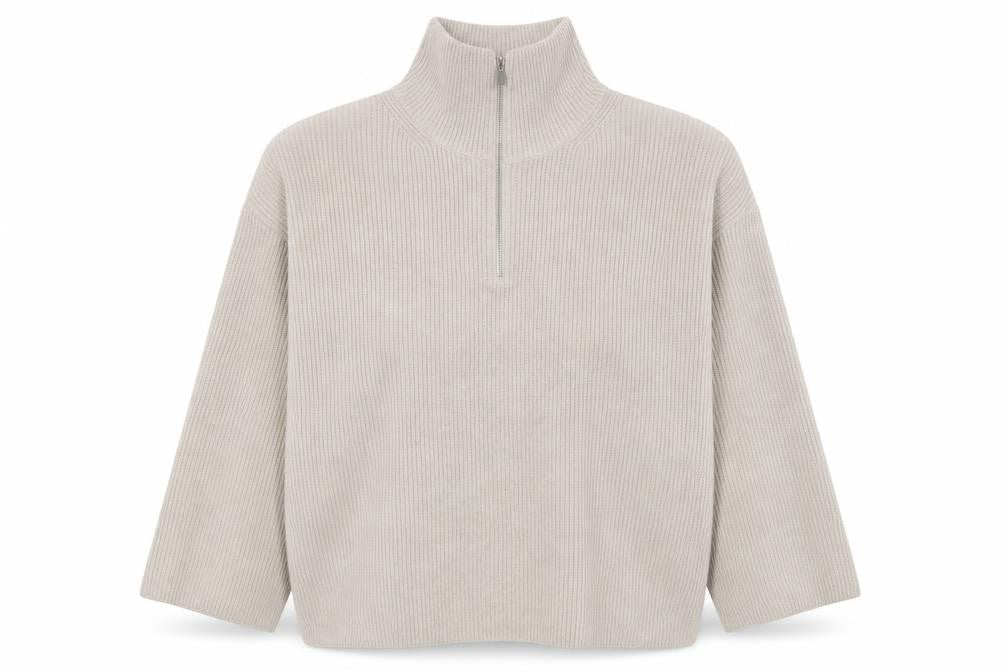 H&M Women's Beige XL Pullover High Neck Jumper