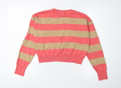 Noisy May Women's Multicoloured Striped Pullover M