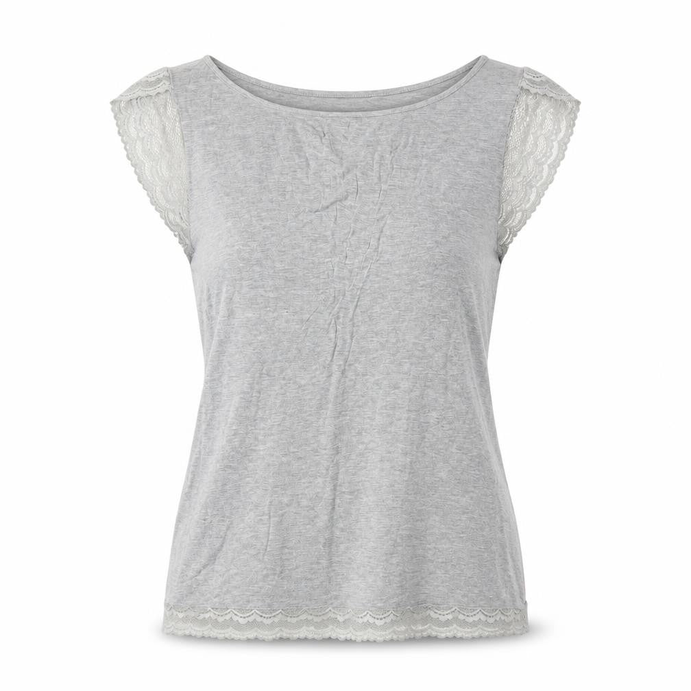 Ted Baker Women's Grey Size 10 Lace Accented Top