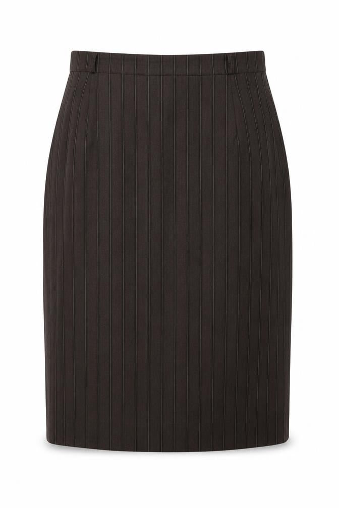 Yarell Women's Brown Striped Pencil Skirt Size 14