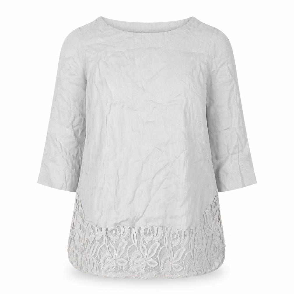 Phase Eight Grey Women's Tunic Blouse Size 12