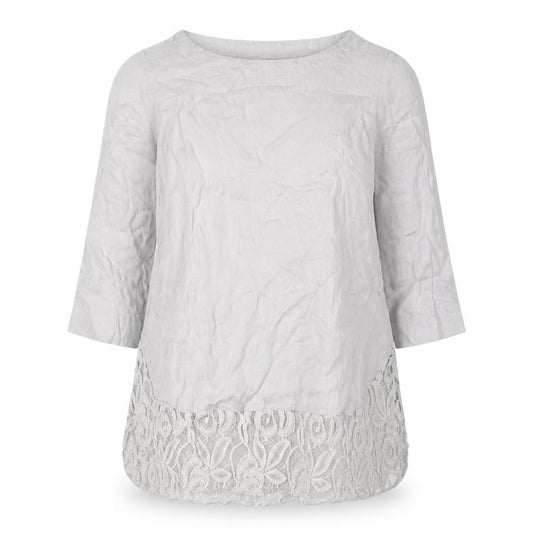 Phase Eight Grey Women's Tunic Blouse Size 12