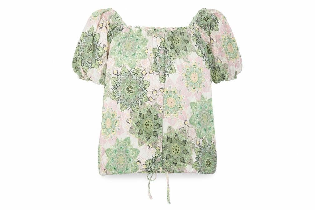 FatFace Women's Multicoloured Blouse, UK 8, Viscose Blend, Floral