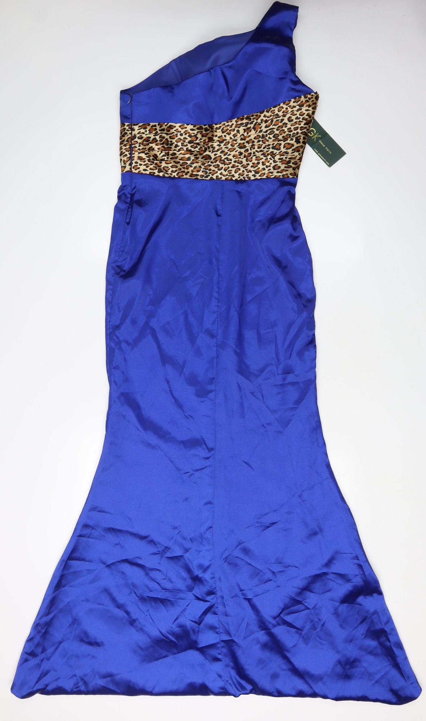 Grace Karin Women's Blue One-Shoulder Mermaid Dress