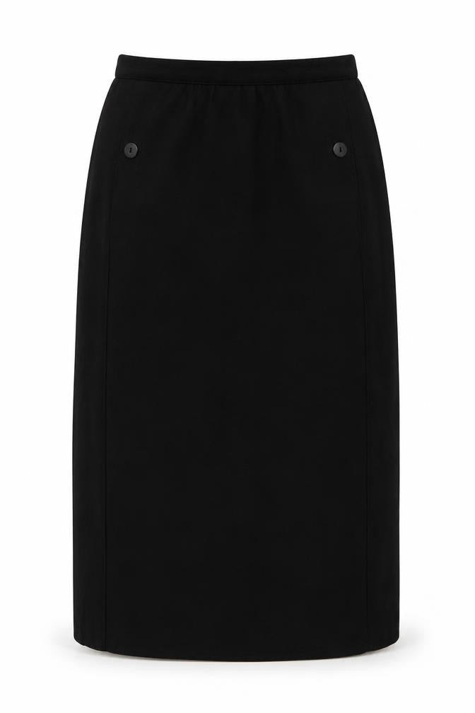 St Michael Women's Black Midi Pencil Skirt Size 10