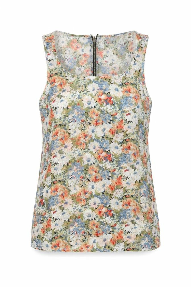 Hearts & Bows Women's Multicoloured Floral Tank Top Size 10