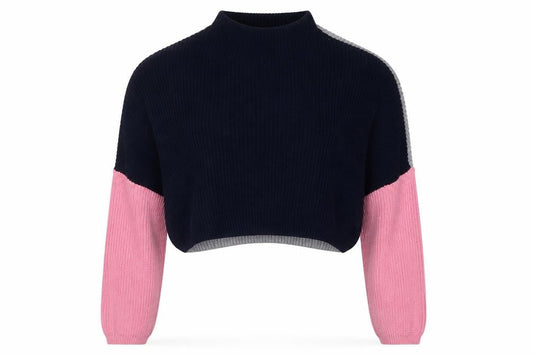 PRETTYLITTLETHING Women's Multicoloured High Neck Jumper Size 6