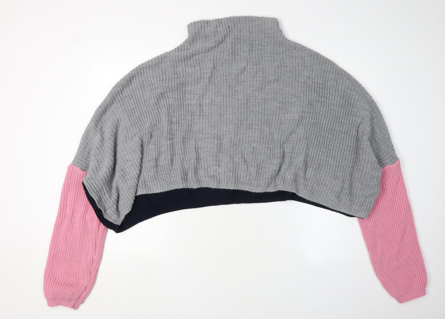 PrettyLittleThing Women's Multicoloured High Neck Jumper Size 6