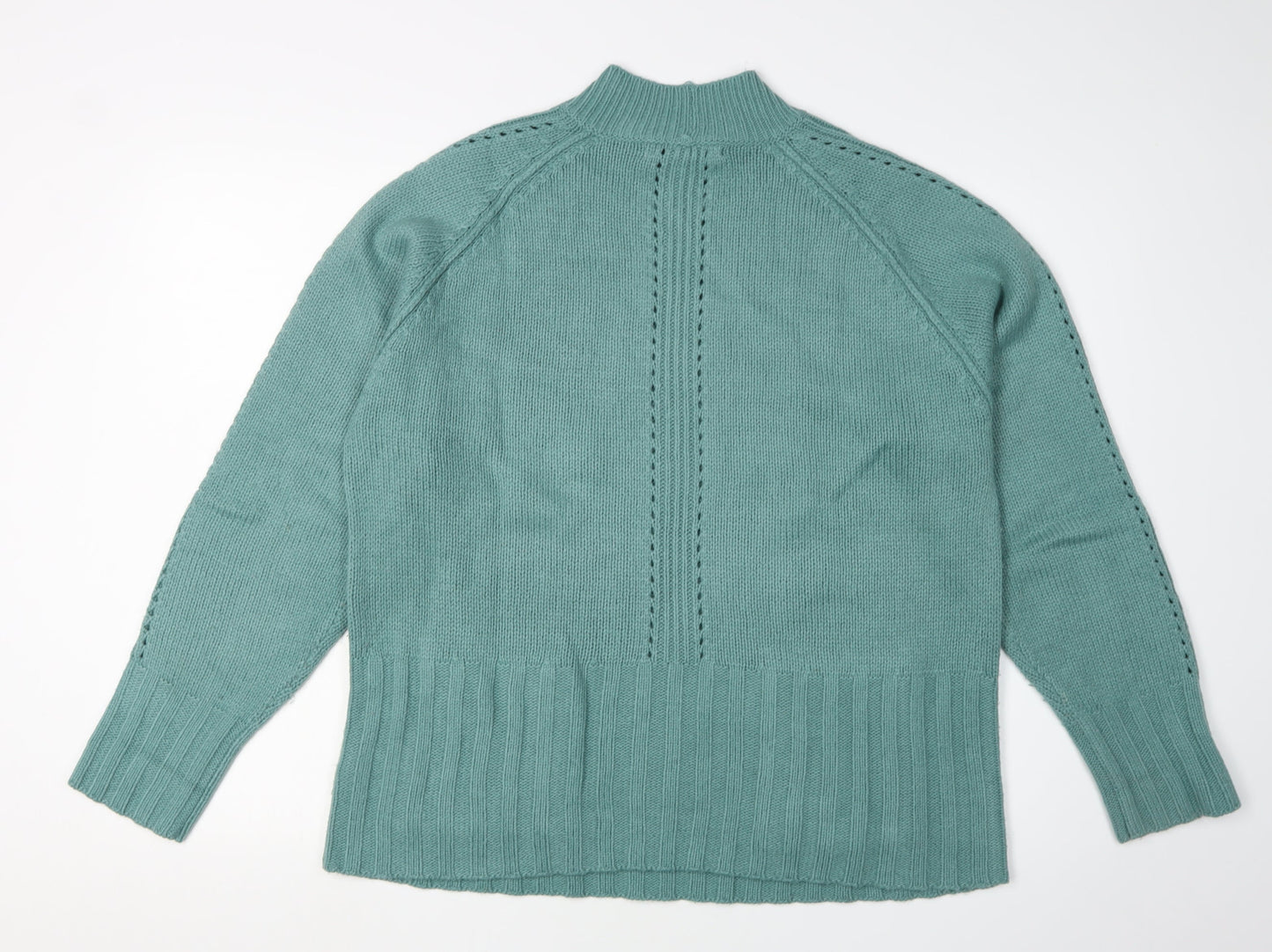 Next Women's Green High Neck Pullover Jumper, Size 16