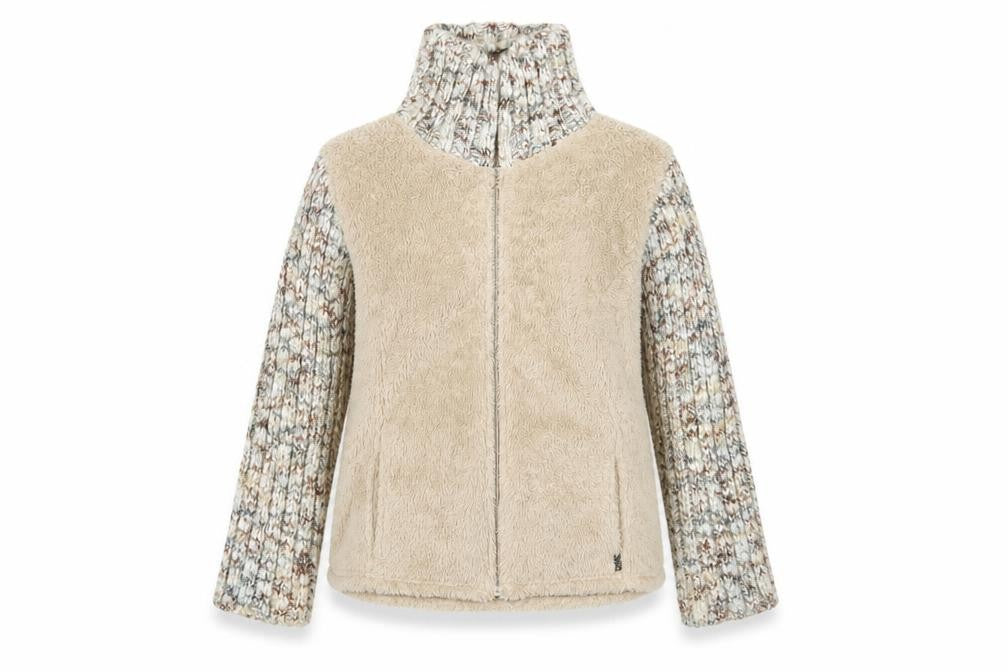 Marks & Spencer Women's Beige Mid-Length Knit Jacket M