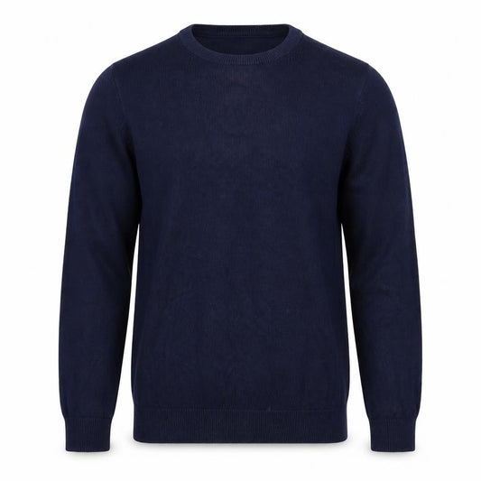 Marks & Spencer Men's Blue Cotton Pullover Jumper S