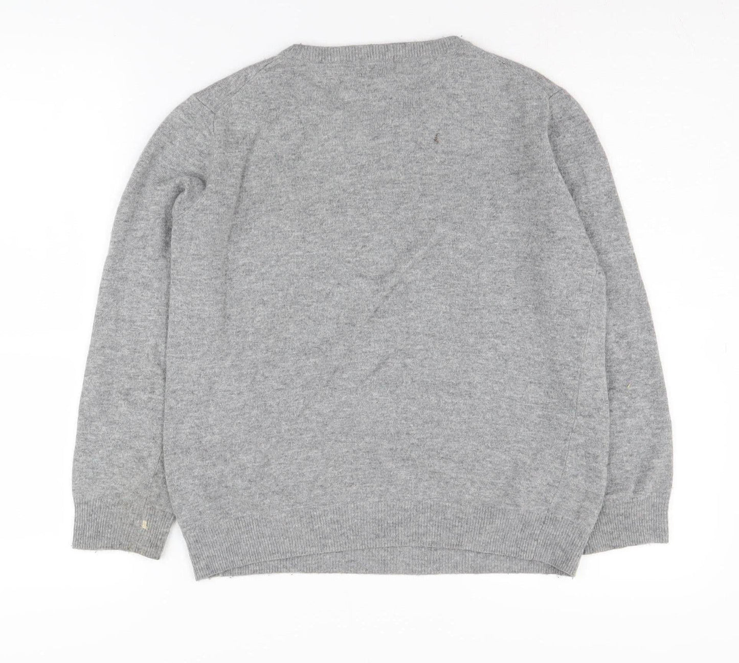 Cyrillus Women's Grey Embroidered Pullover Jumper - M
