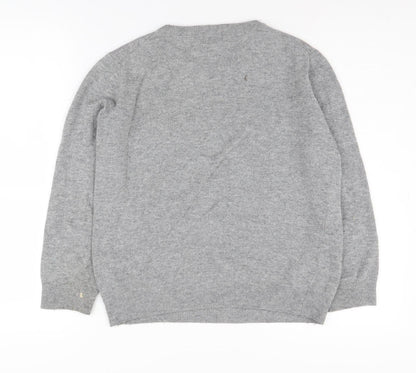 Cyrillus Women's Grey Embroidered Pullover Jumper - M