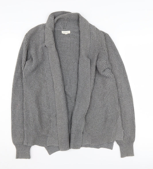 Silence + Noise Women's Grey Cardigan M, Autumn Knit
