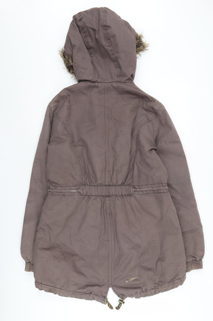 Outerwear Premium Collection Women's Brown Parka Jacket