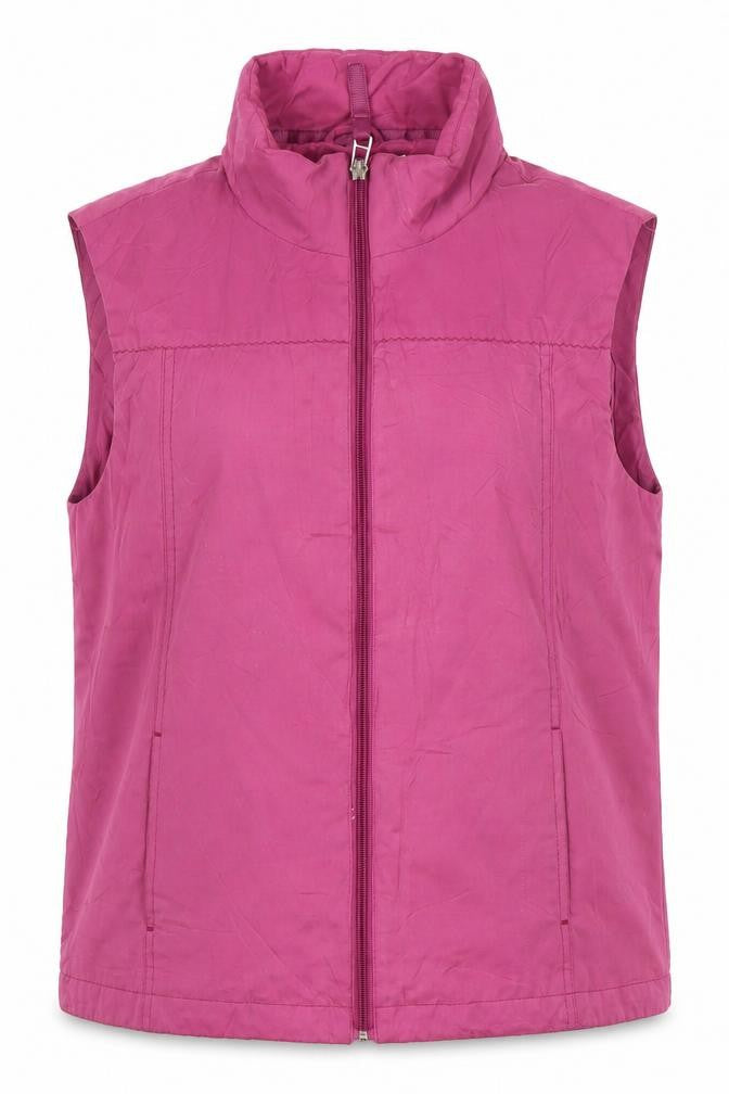 Tayberry Women's Pink Waistcoat, Size S, Casual Sleeveless