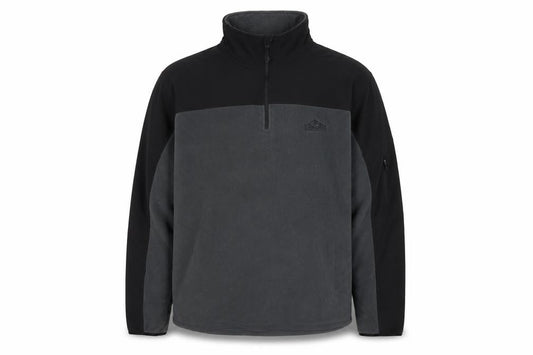 Snowdonia Men's Black XL 1/4 Zip Fleece Sweatshirt