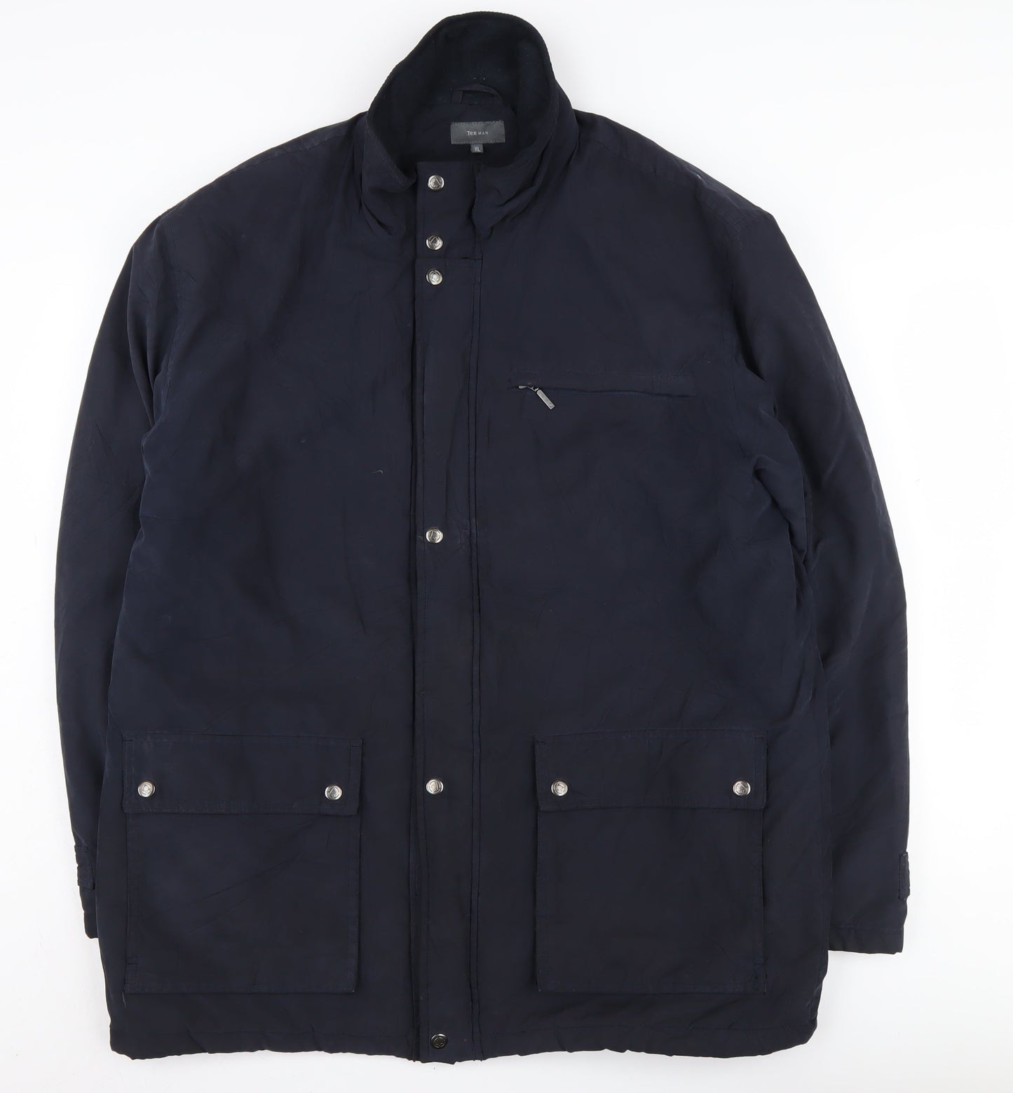 Tex Man Men's Black XL Puffer Jacket Casual Winter