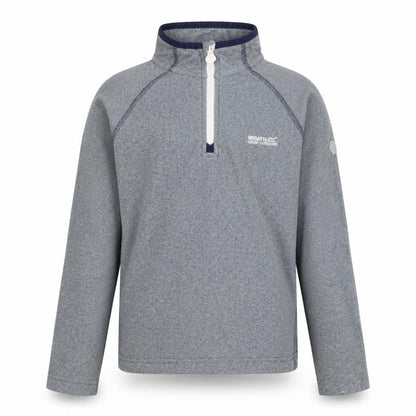 Front view of Regatta boys’ grey 1/2 zip sweatshirt, size 10, years