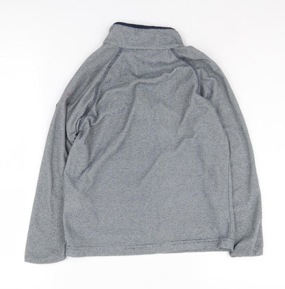 Back view of Regatta boys’ grey 1/2 zip sweatshirt, size 10, years