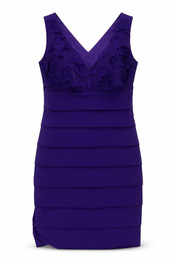 Enfocus Studio Women's Purple Bodycon Dress, Size 12