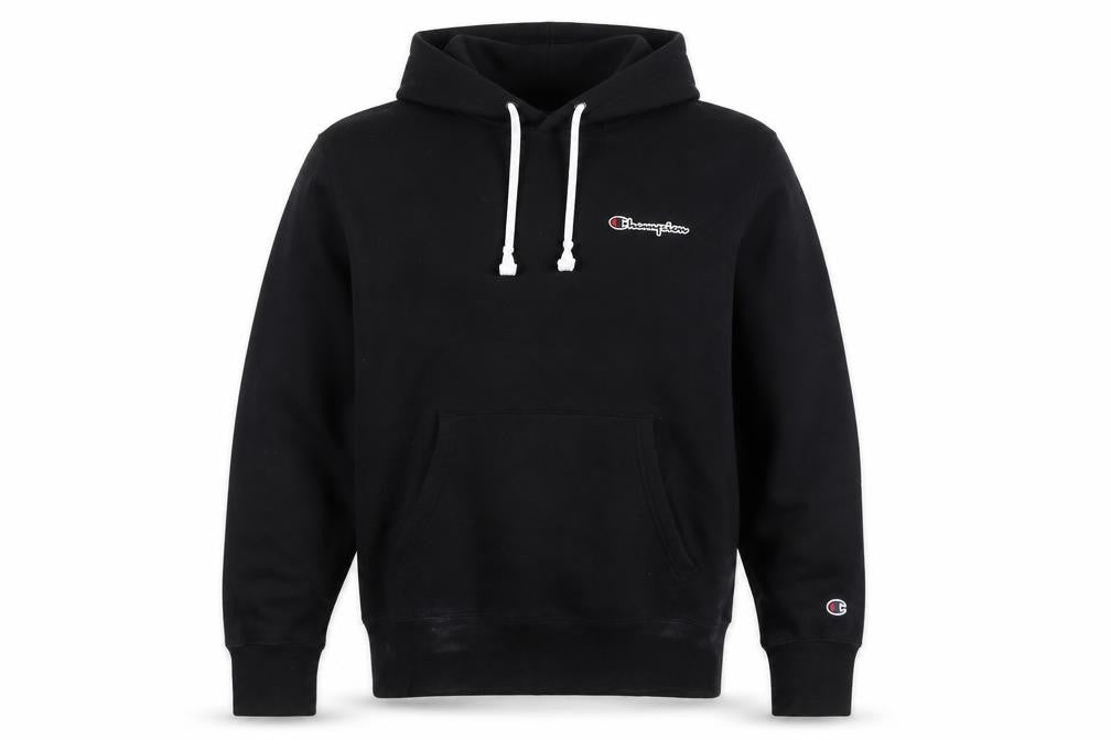 Champion Unisex Black Pullover Hoodie L