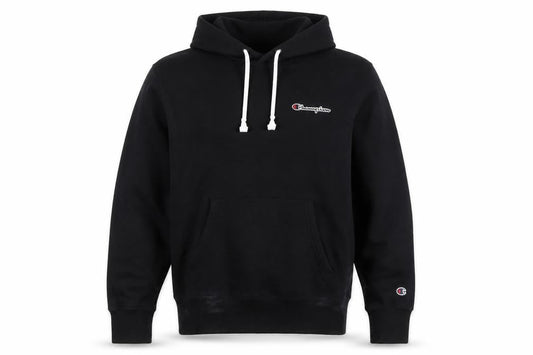 Champion Unisex Black Pullover Hoodie L