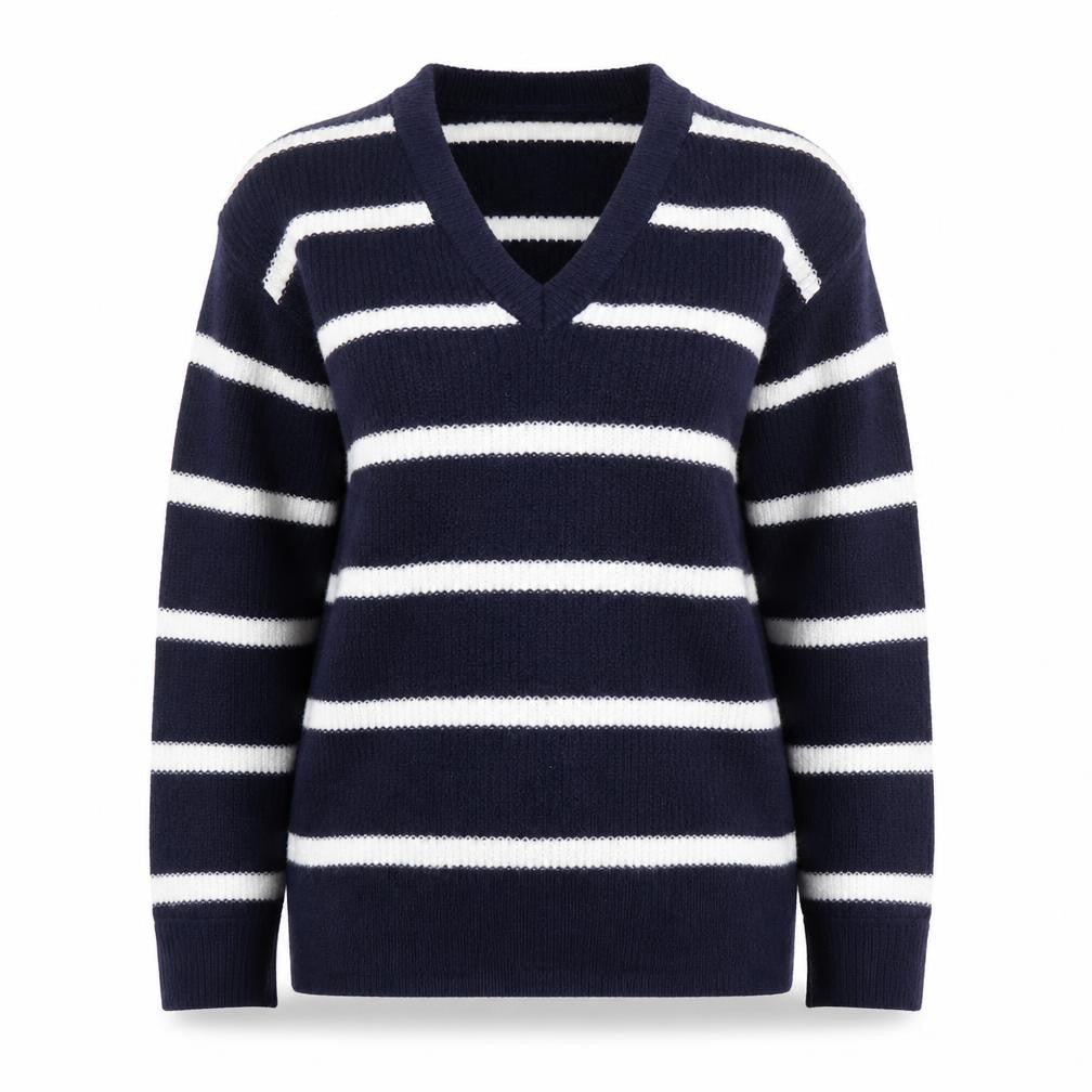 JD Williams Women's Blue Striped Pullover Jumper, Size 12