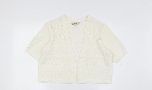 Spirit at M&Co Women's White Cardigan Size 14