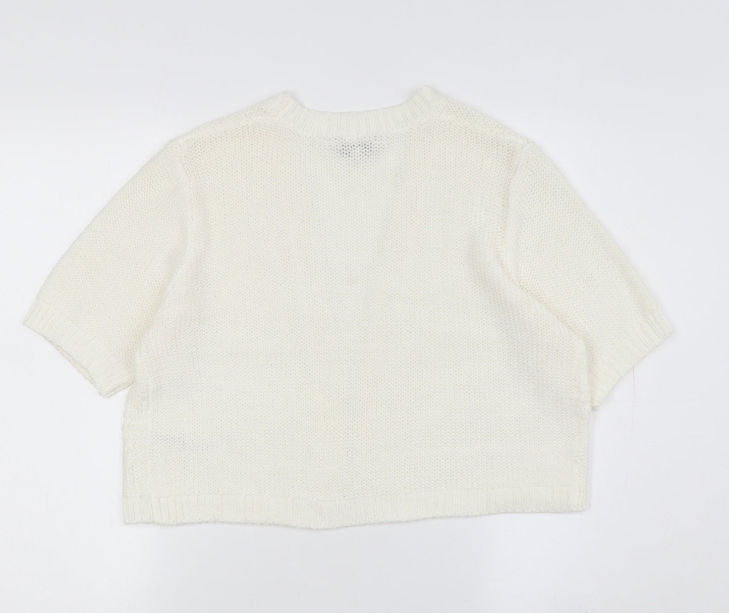 Spirit at M&Co Women's White Cardigan Size 14