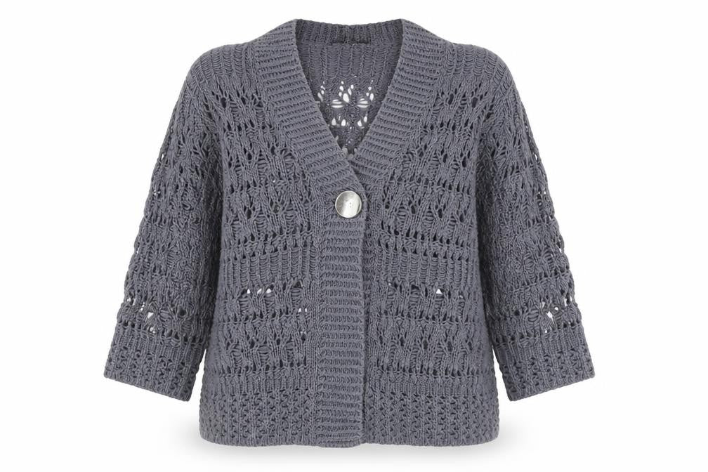 Marks & Spencer Women's Grey Cardigan Size 14