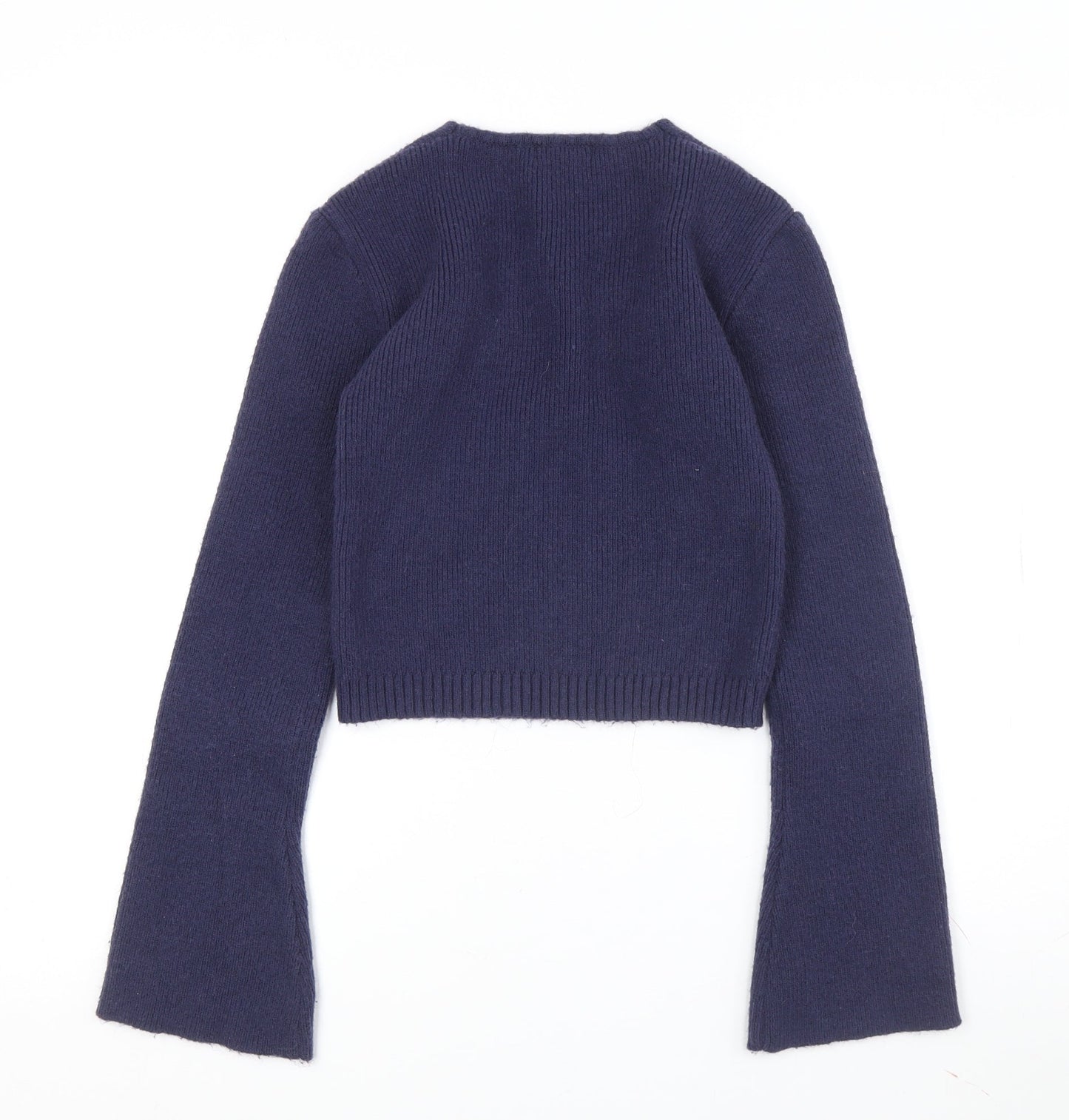 JMSHOP Women's Blue Pullover Jumper - M