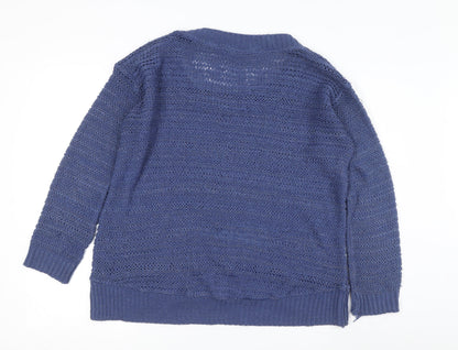 Dorothy Perkins Women’s Blue Pullover Jumper L