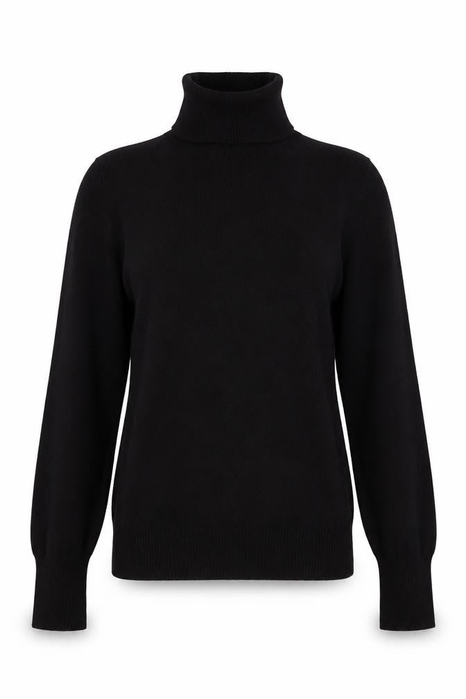 Oasis Women's Black Roll Neck Jumper XS