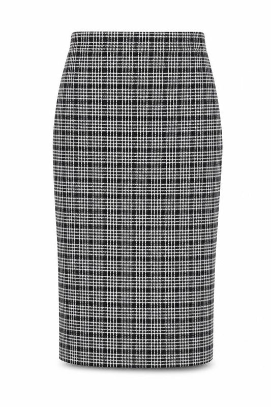 Miss Selfridge Women's Black & White Check Pencil Skirt Size 8