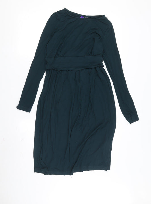 Sapphire Women's Green A-Line Knee Length Dress