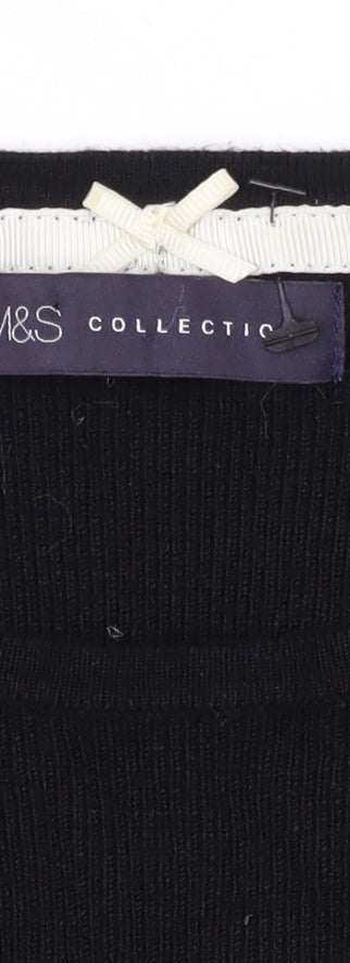Marks and Spencer Black Tunic Jumper, Women’s, Size 12