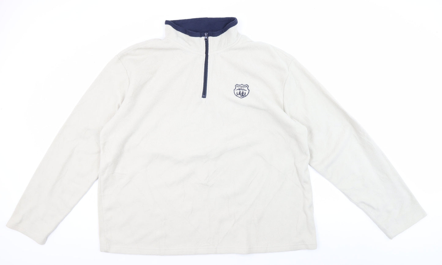 Atlas for Men Ivory Fleece 2XL Outdoor Sweatshirt