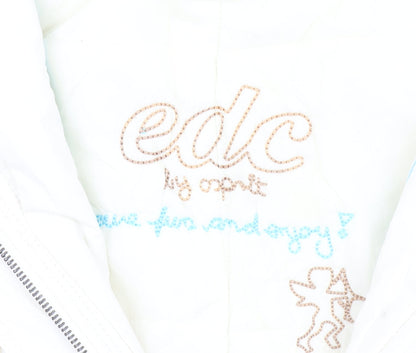 Additional view of EDC by Esprit Women's White M Parka Coat, Winter Long Hooded