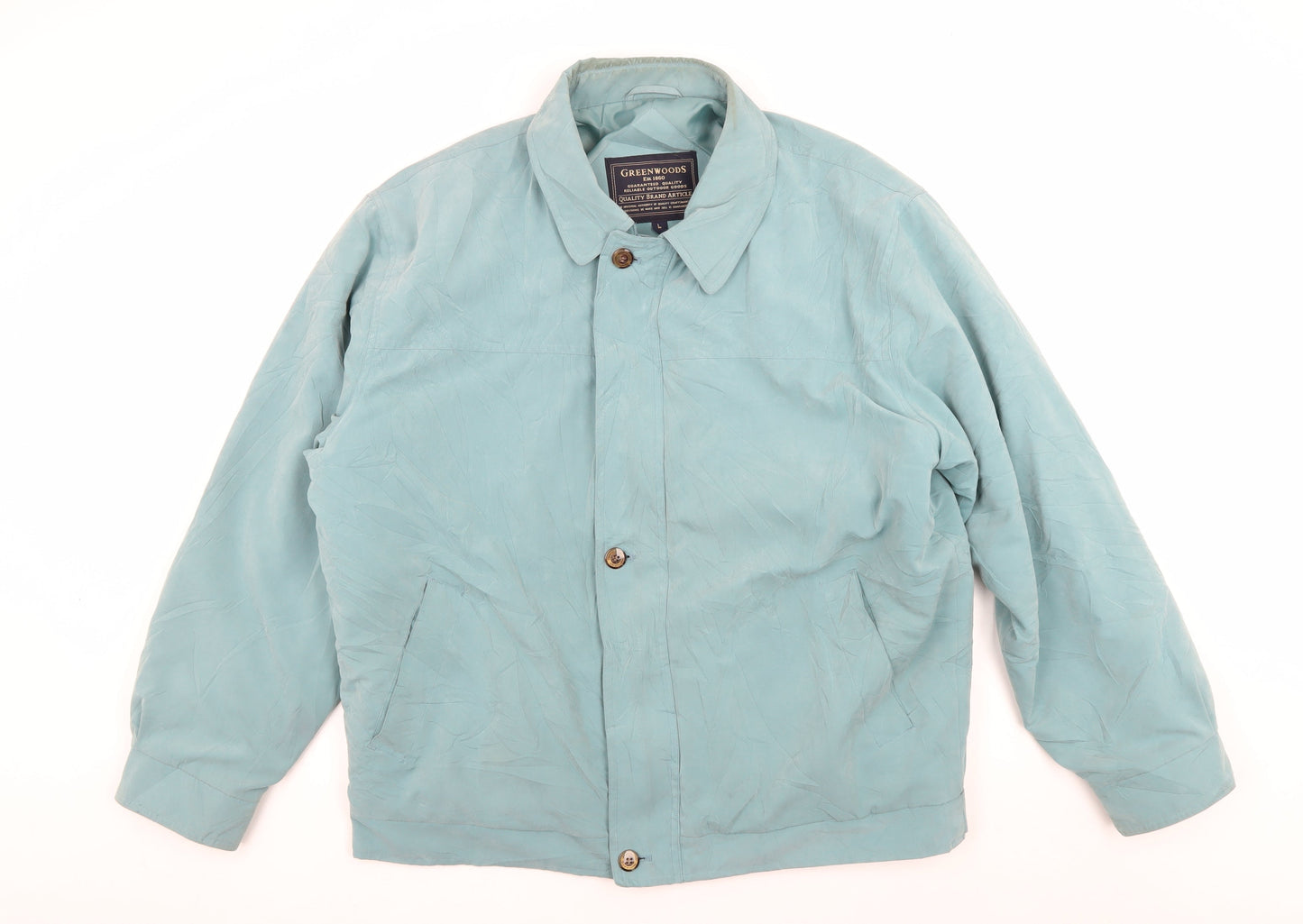 Greenwoods Blue Relaxed Fit Jacket L, Casual Unisex