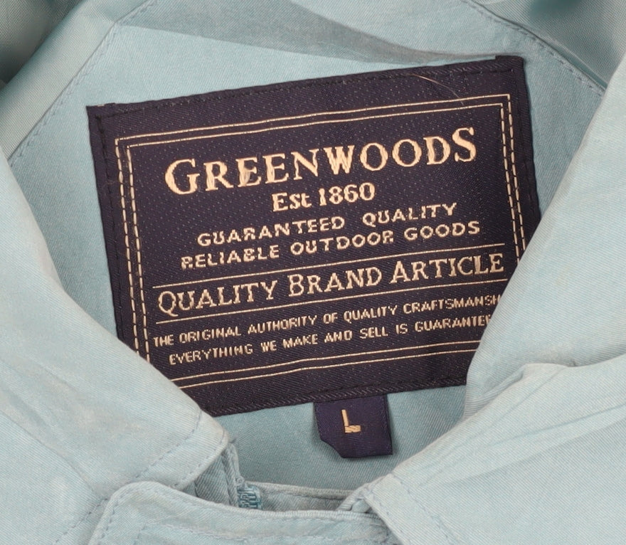 Greenwoods Blue Relaxed Fit Jacket L, Casual Unisex