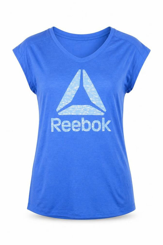 Reebok Women's Blue Sleeveless T-Shirt, Size S