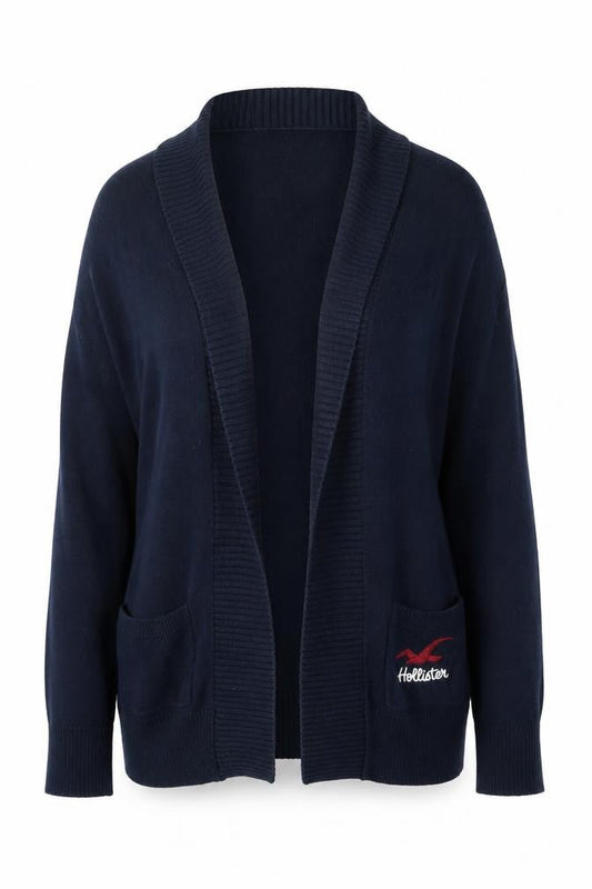 Hollister Women's Black Cardigan S, Knit Long Sleeve