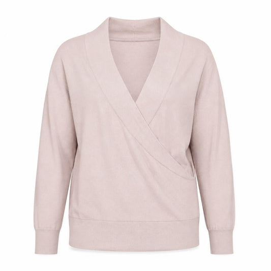 The White Company Women's Pink Wrap Jumper, Size 10