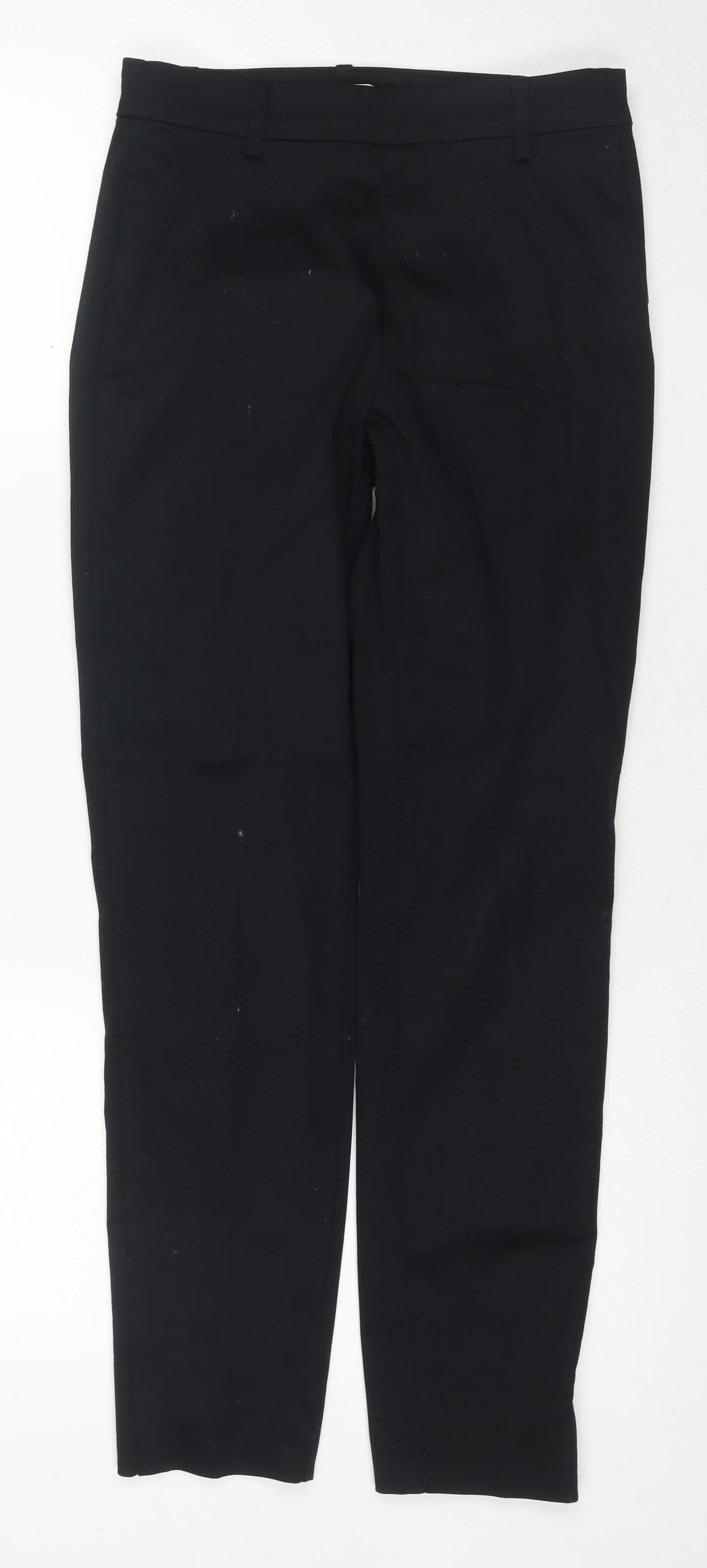 H&M Women's Black Slim Trousers, Size 6, Formal Wear