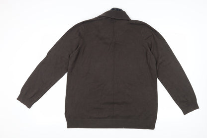 Marks Womens & Spencer Brown XL Collared Pullover Jumper