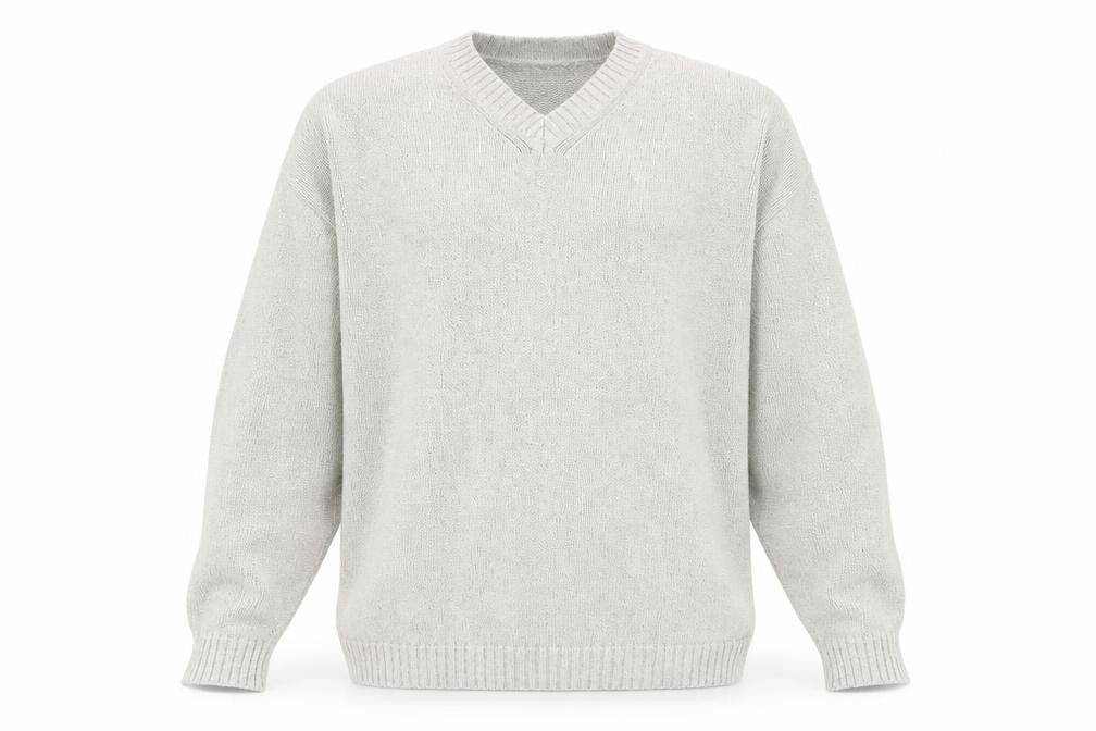 New Classics Men's Ivory Cotton Pullover Jumper L